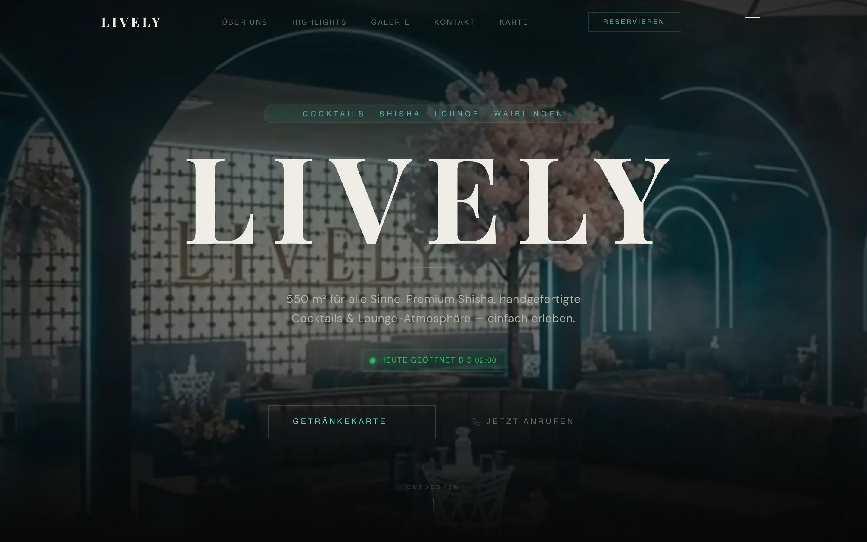 Lively, Website Screenshot