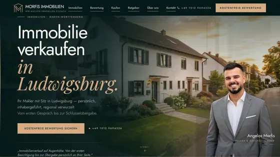 Morfis Immobilien, Webdesign-Referenzprojekt von Ferry Emirer